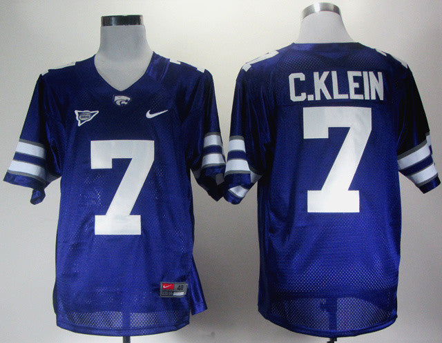 Kansas State Kansas State 7 Collin Klein purple jersey