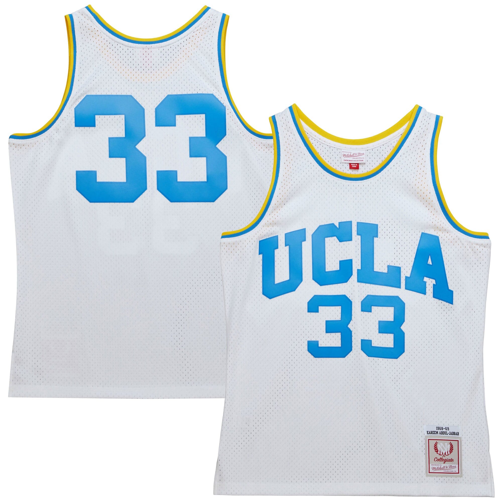 Kareem Abdul-jabbar UCLA Bruins white Throwback jersey
