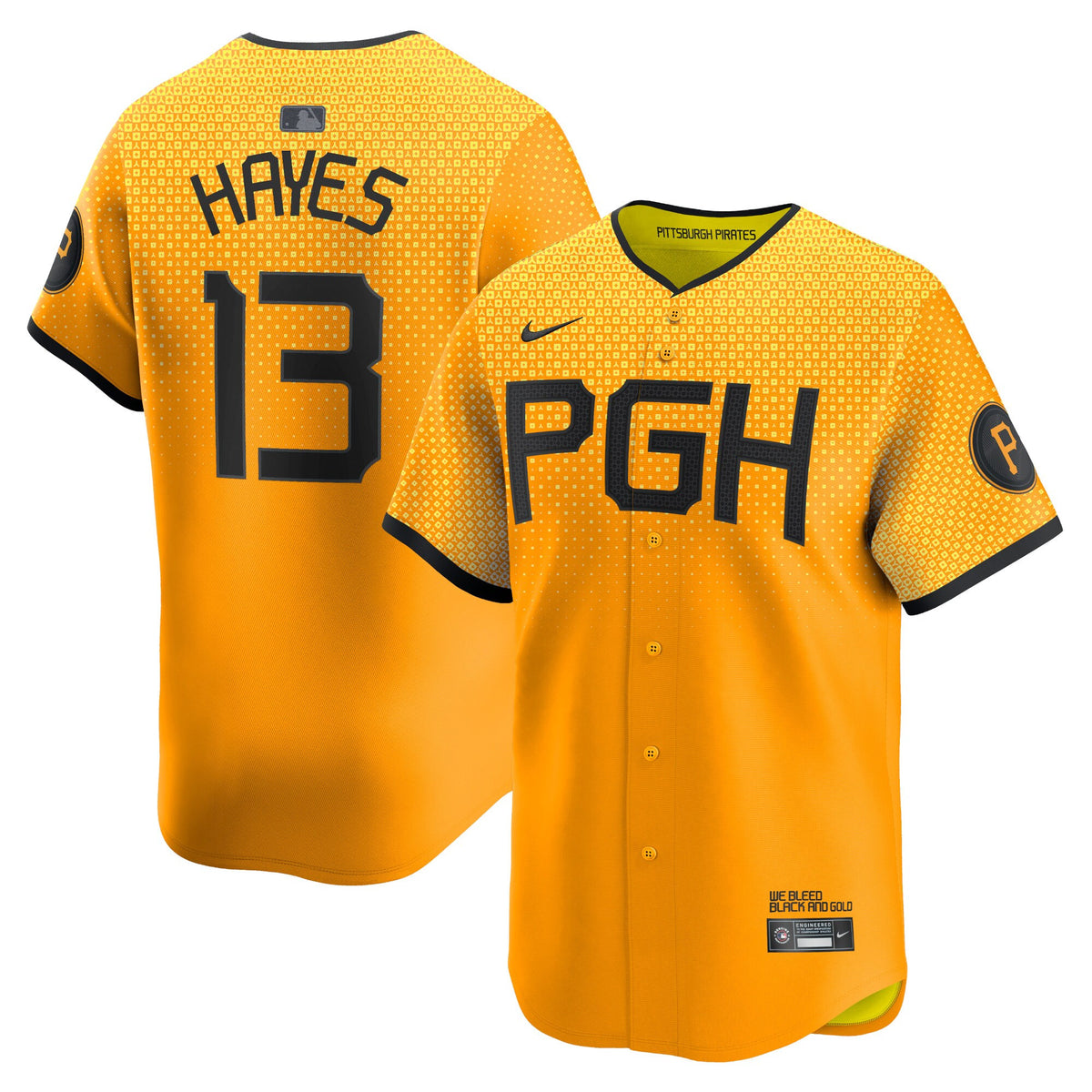 Ke'bryan Hayes Pittsburgh Pirates gold City Connect jersey