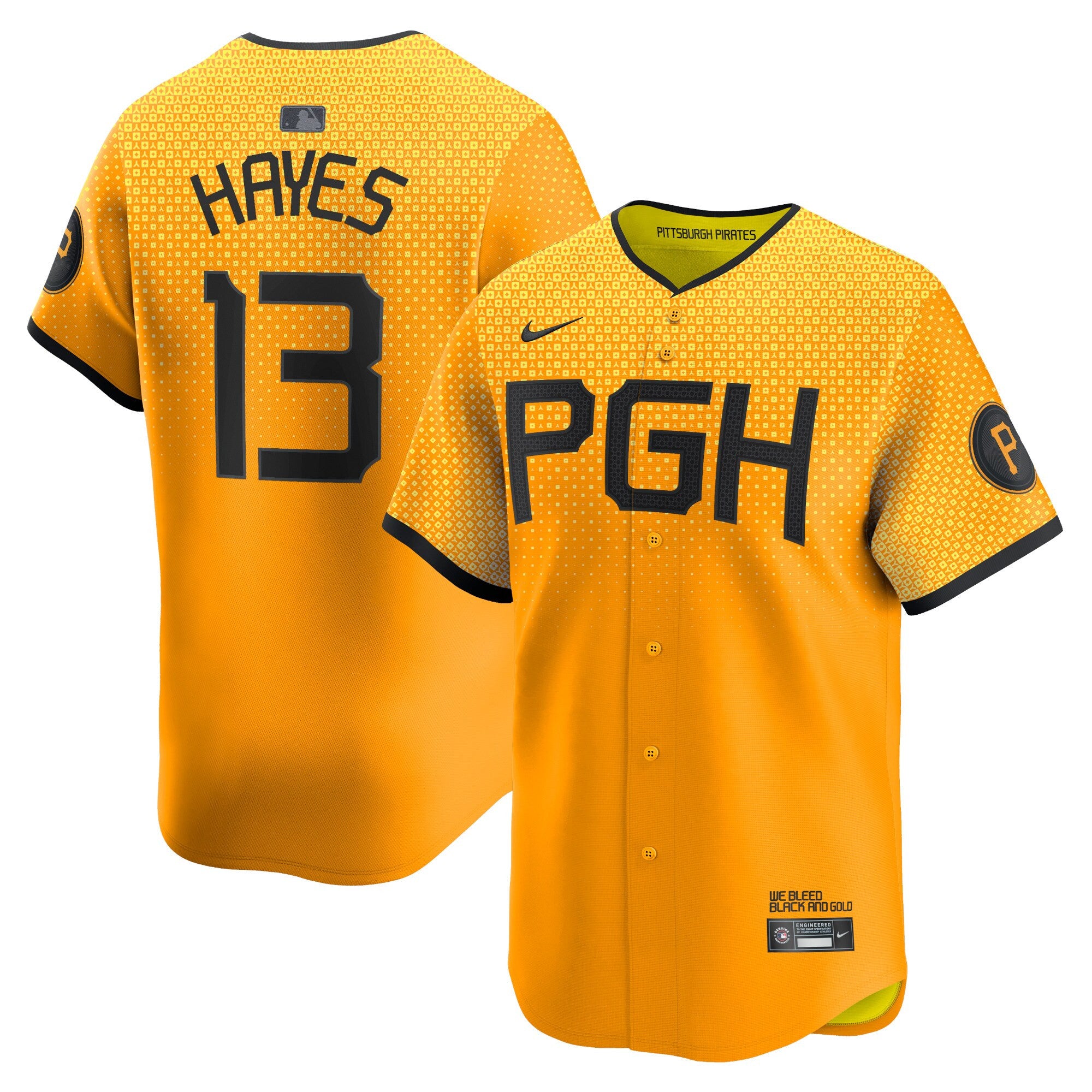 Ke'bryan Hayes Pittsburgh Pirates gold City Connect jersey