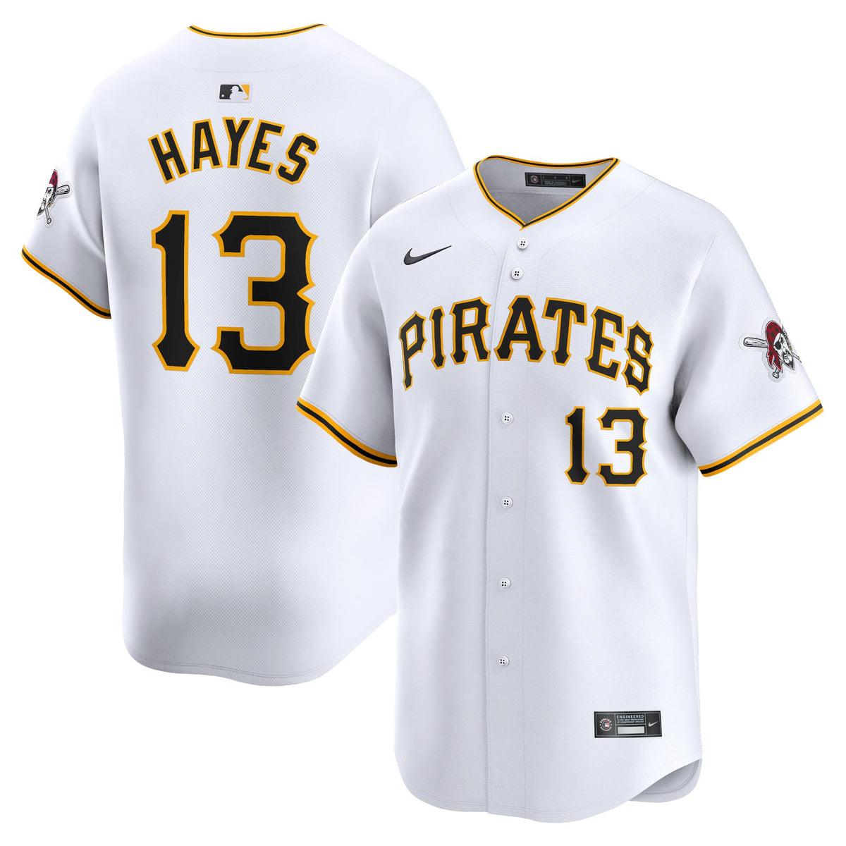 Ke'bryan Hayes Pittsburgh Pirates white Limited jersey