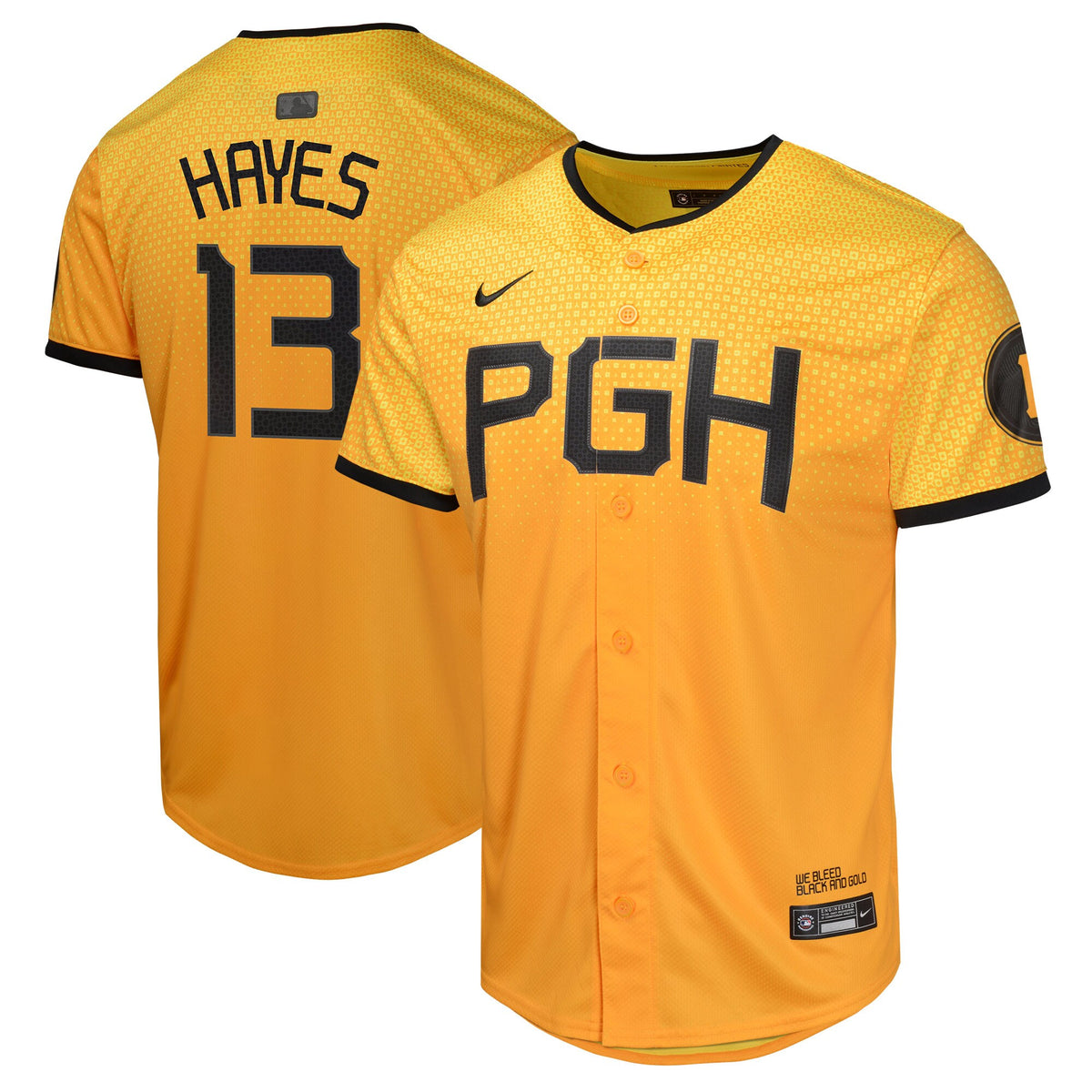 Ke'bryan Hayes Pittsburgh Pirates gold City Connect jersey
