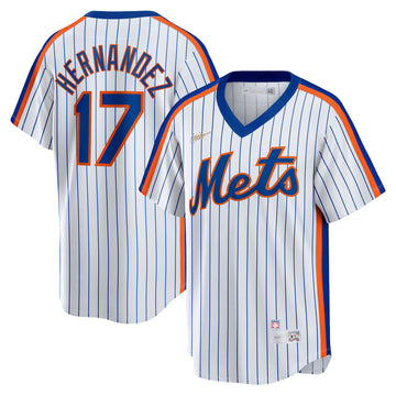 Keith Hernandez New York Mets white Cooperstown jersey
