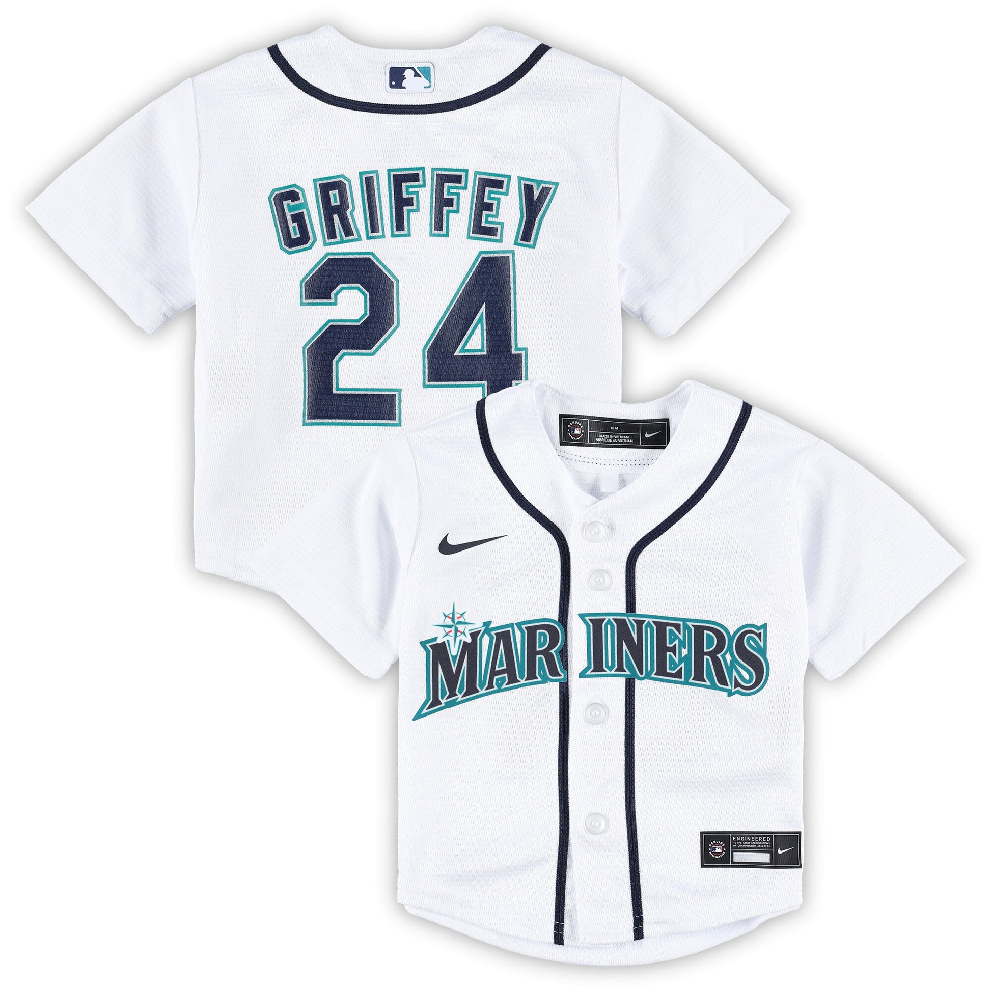 Ken Griffey Jr Seattle Mariners white Home jersey