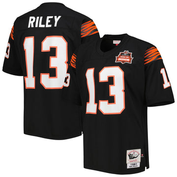 Ken Riley Cincinnati Bengals black Throwback jersey