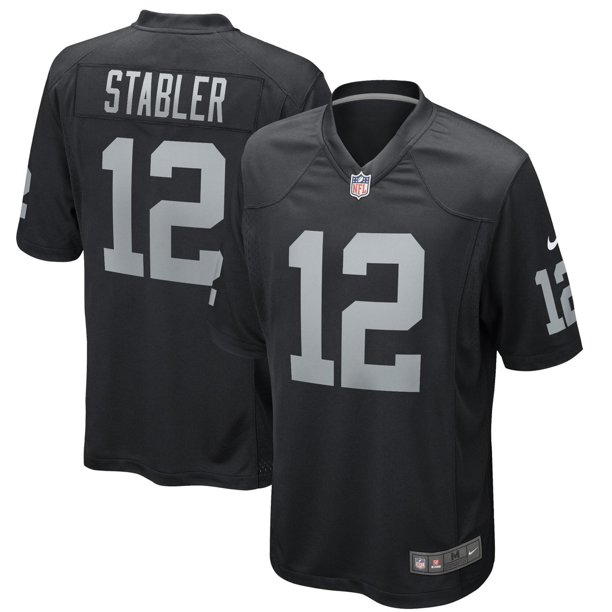 Ken Stabler Las Vegas Raiders black Game jersey