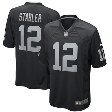 Ken Stabler Las Vegas Raiders black Game jersey