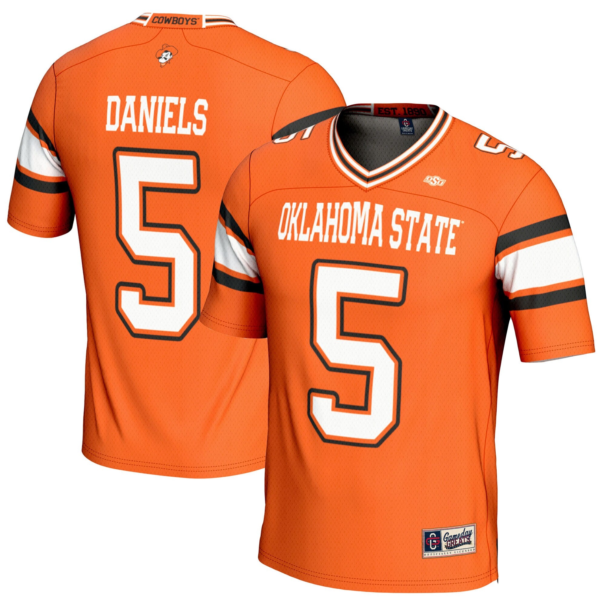 Kendal Daniels Oklahoma State Cowboys orange jersey