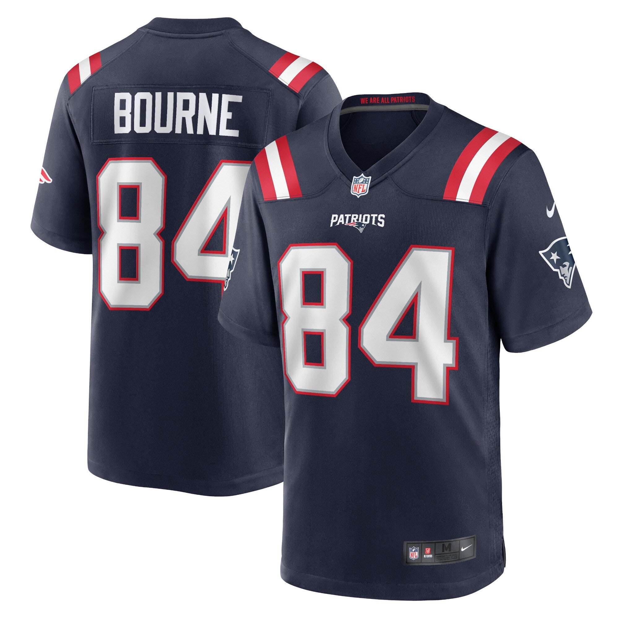 Kendrick Bourne New England Patriots navy jersey