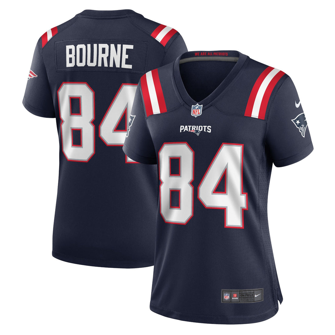 Kendrick Bourne New England Patriots navy jersey