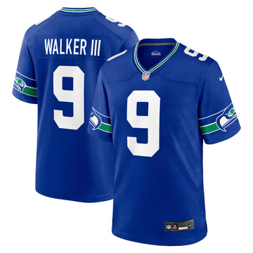 Kenneth Walker Iii Seattle Seahawks royal Throwback jersey