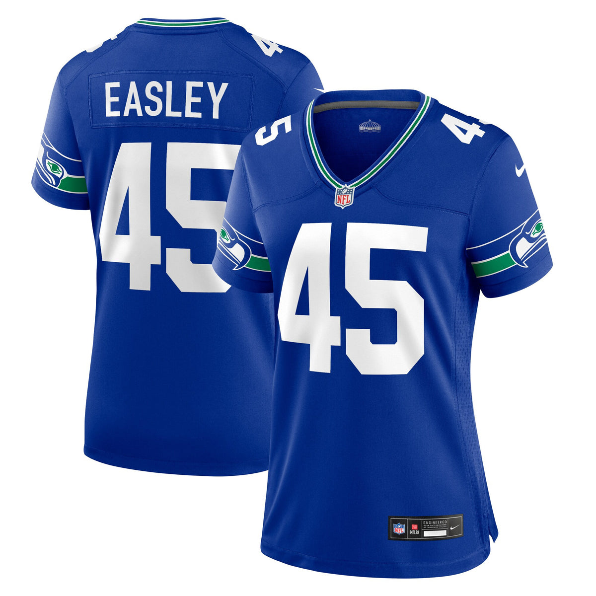 Kenny Easley Seattle Seahawks royal Throwback jersey