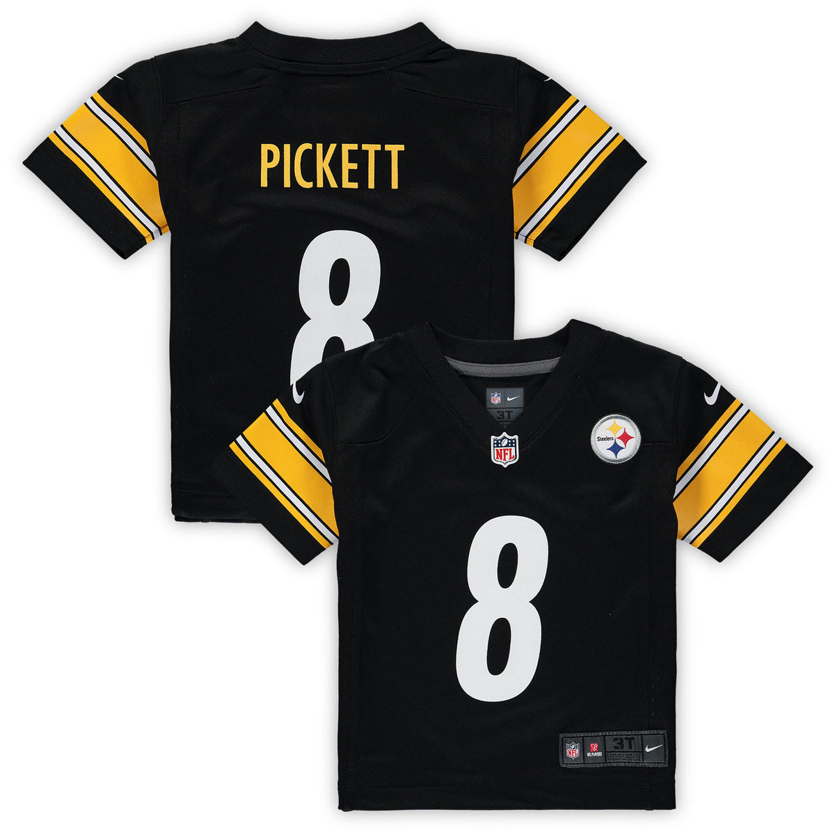 Kenny Pickett Pittsburgh Steelers black jersey