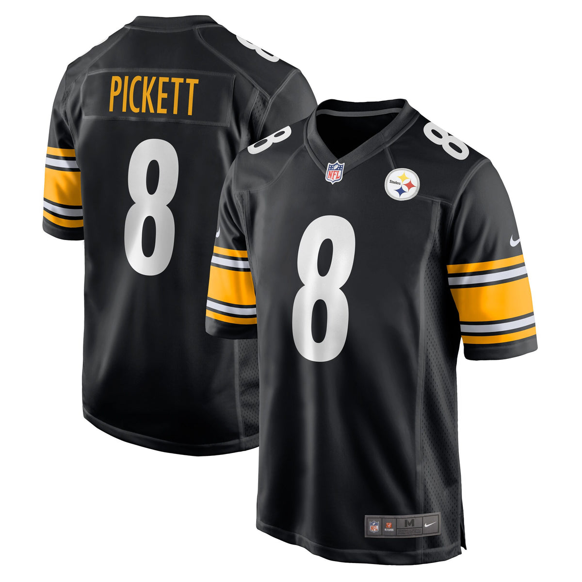 Kenny Pickett Pittsburgh Steelers black jersey