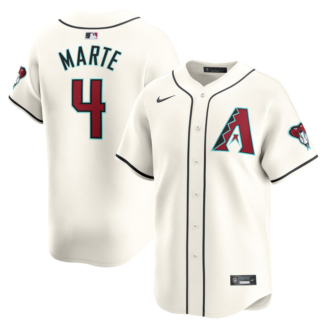 Ketel Marte Arizona Diamondbacks white Limited jersey