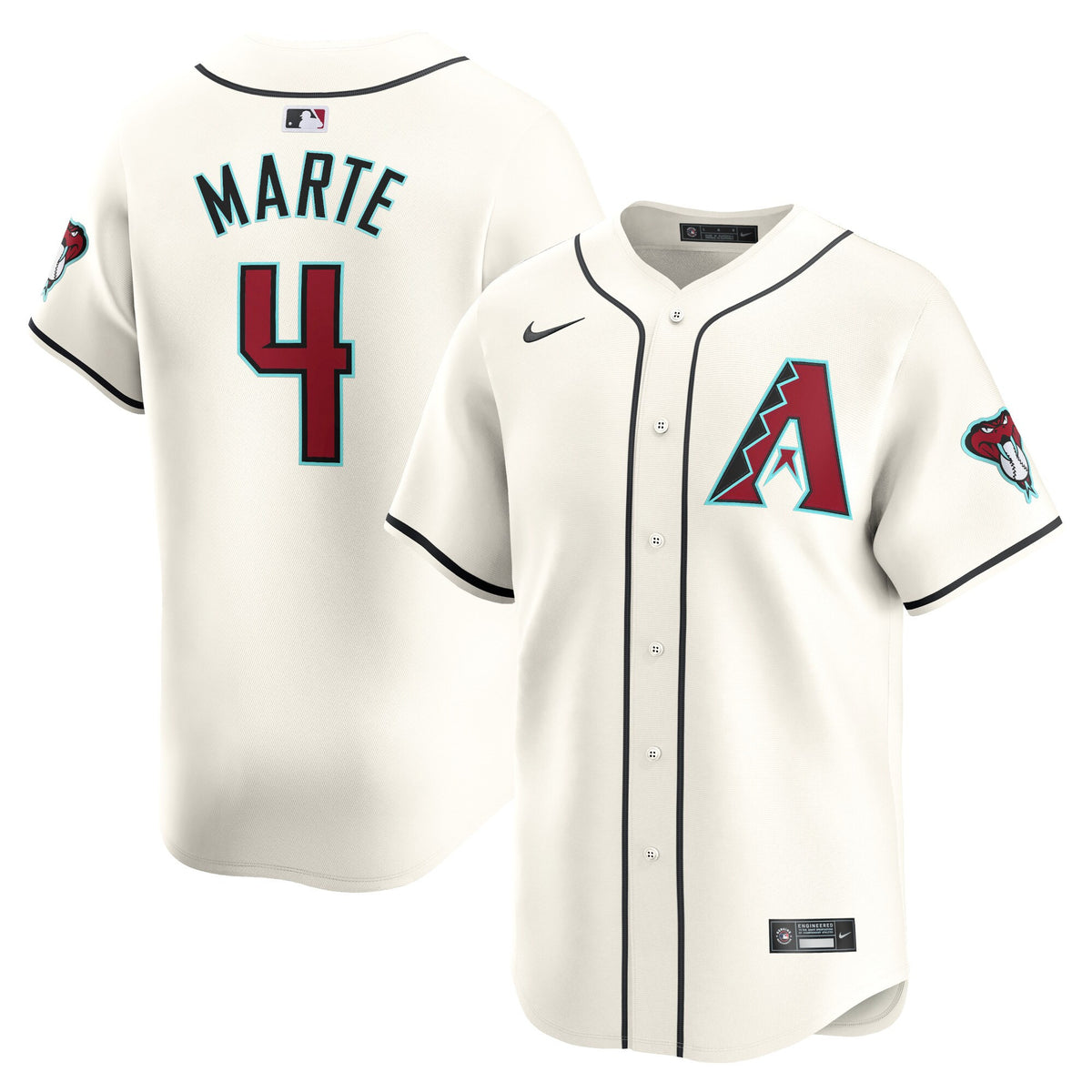 Ketel Marte Arizona Diamondbacks white Limited jersey