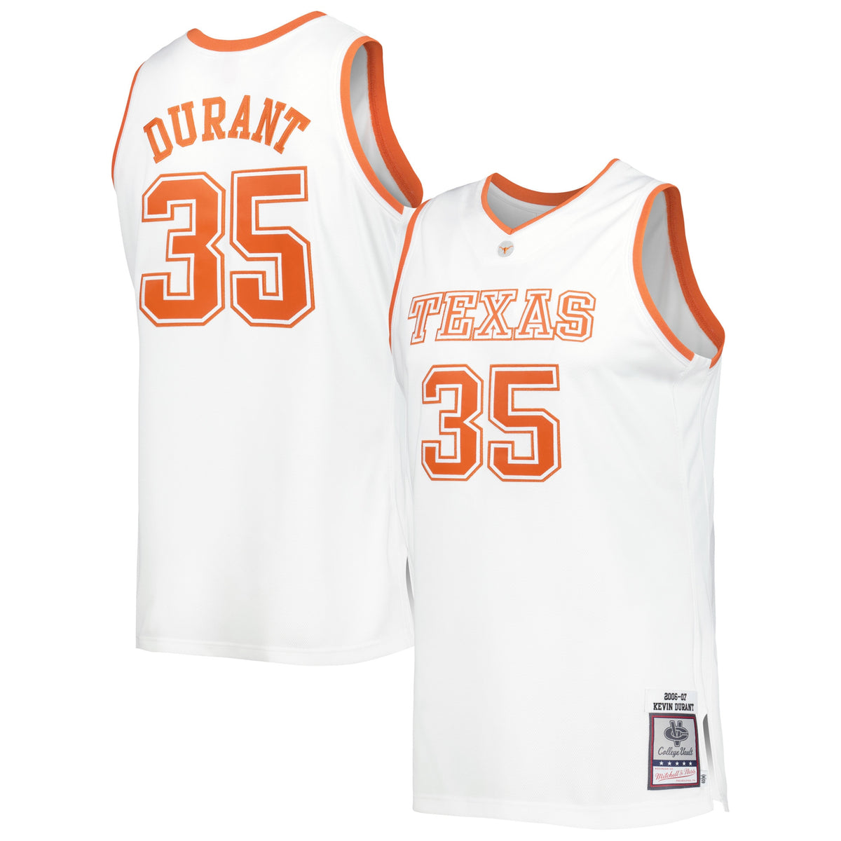 Kevin Durant Texas Longhorns white Throwback jersey