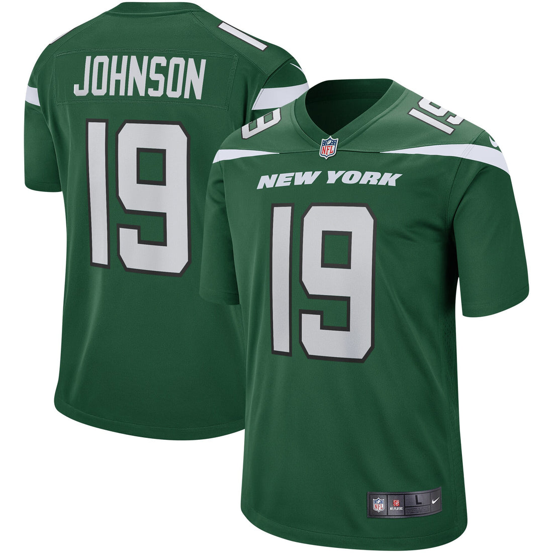 Keyshawn Johnson New York Jets green Game jersey