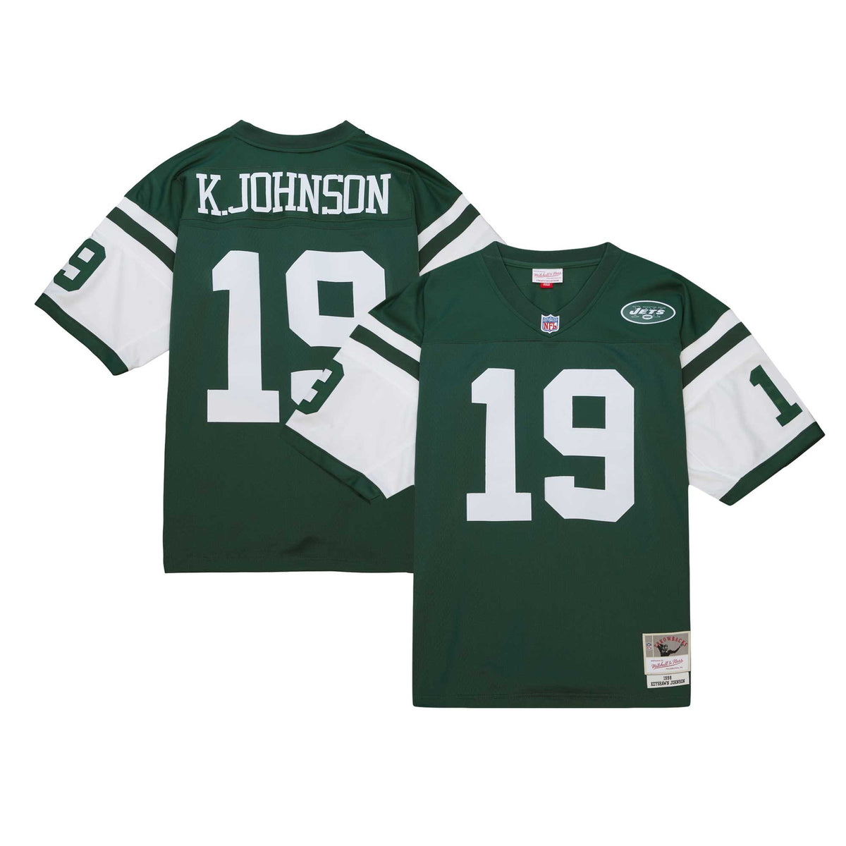 Keyshawn Johnson New York Jets green jersey