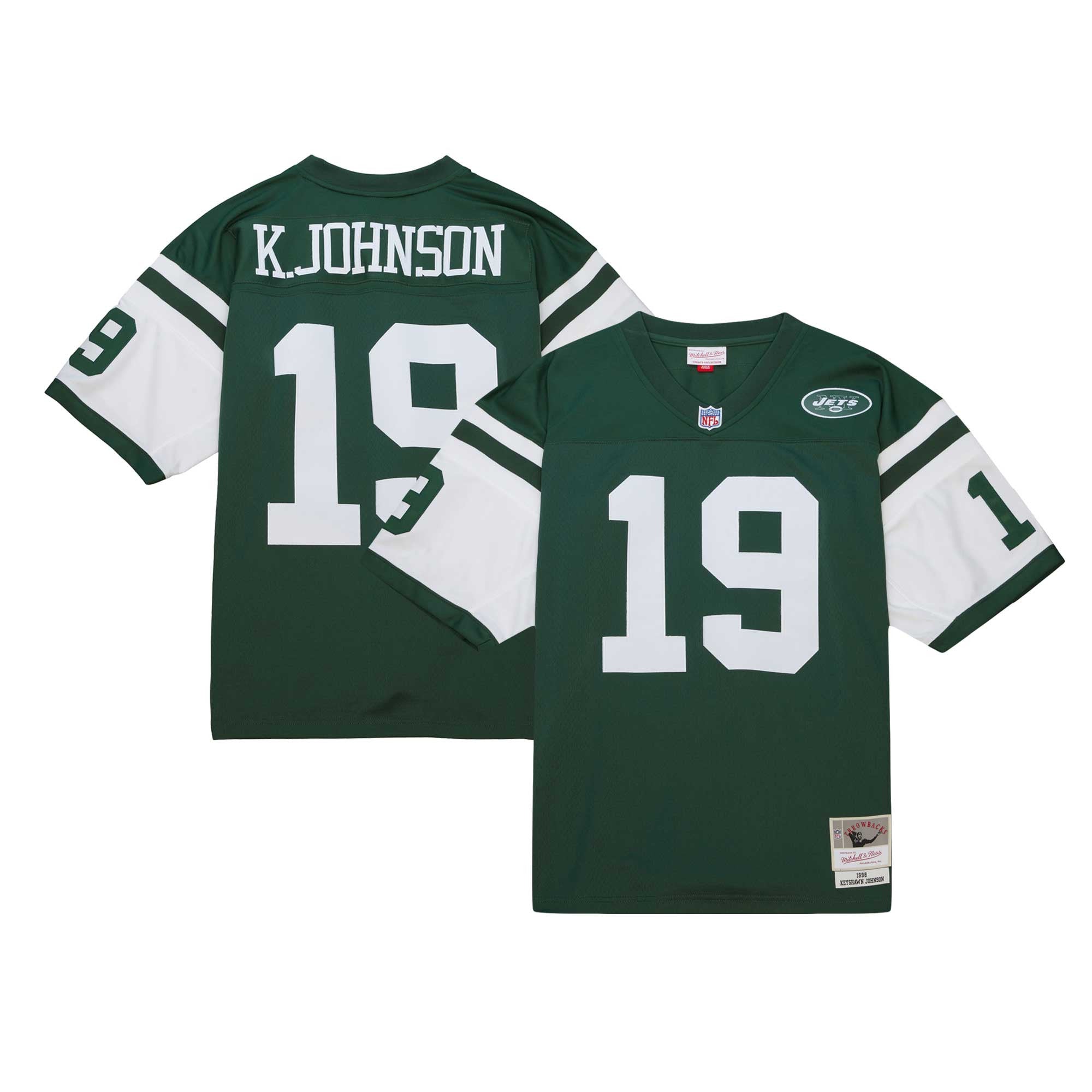 Keyshawn Johnson New York Jets green jersey