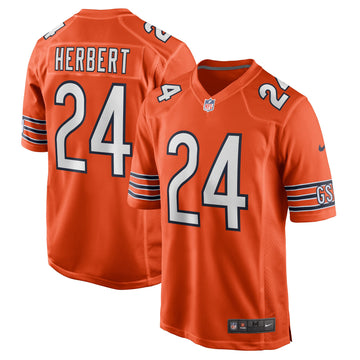 Khalil Herbert Chicago Bears orange Game jersey