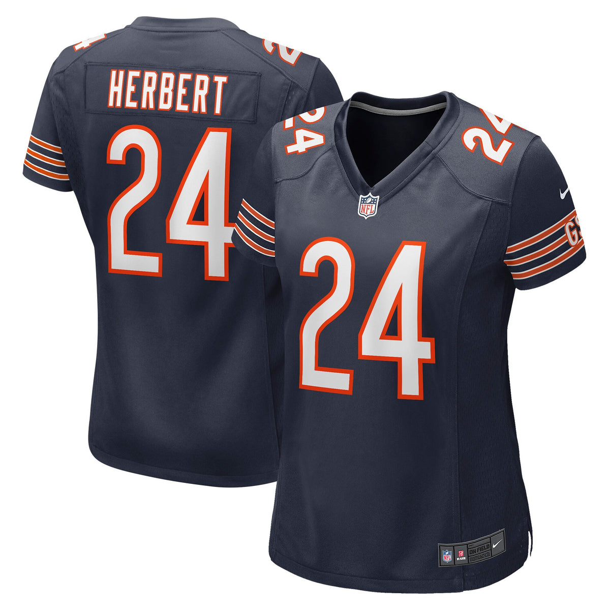 Khalil Herbert Chicago Bears navy jersey