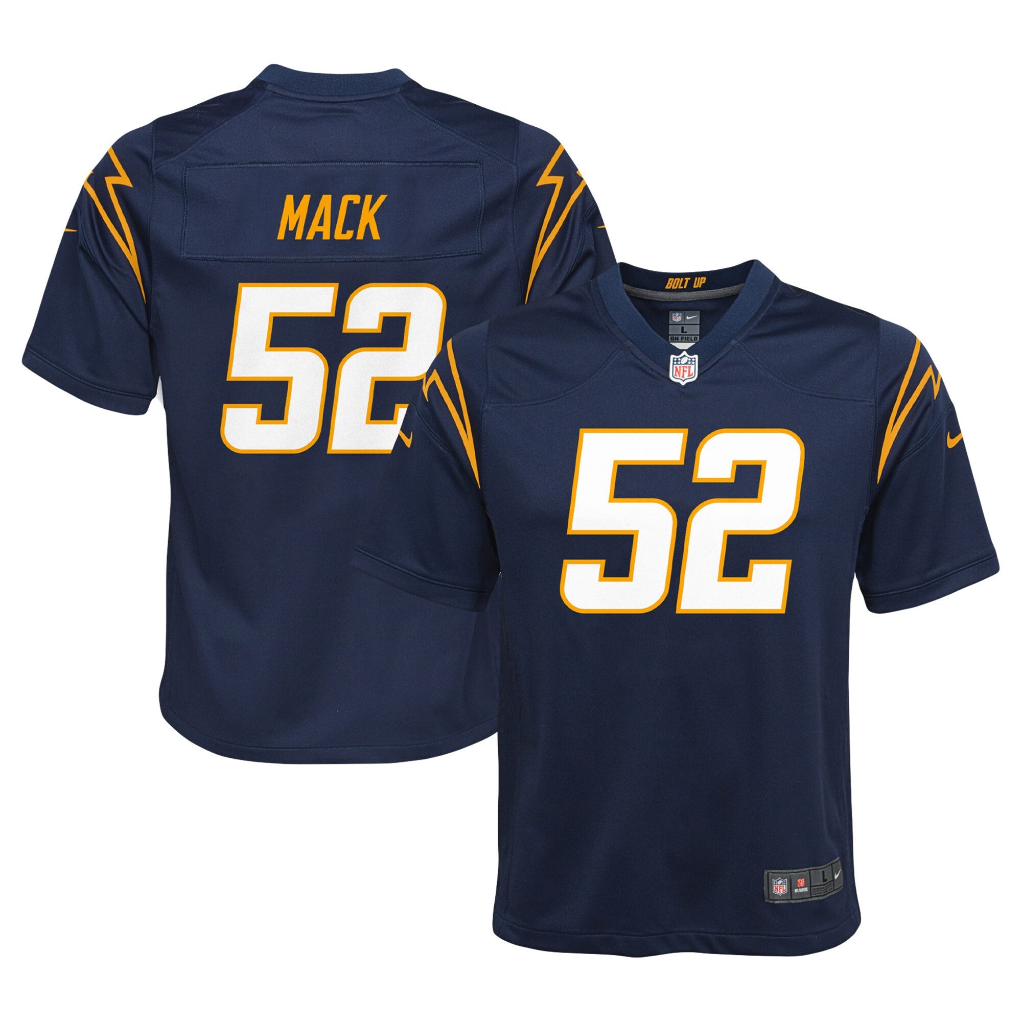 Khalil Mack Los Angeles Chargers navy jersey