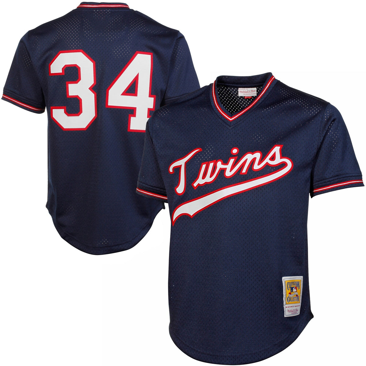 Kirby Puckett Minnesota Twins navy Cooperstown jersey