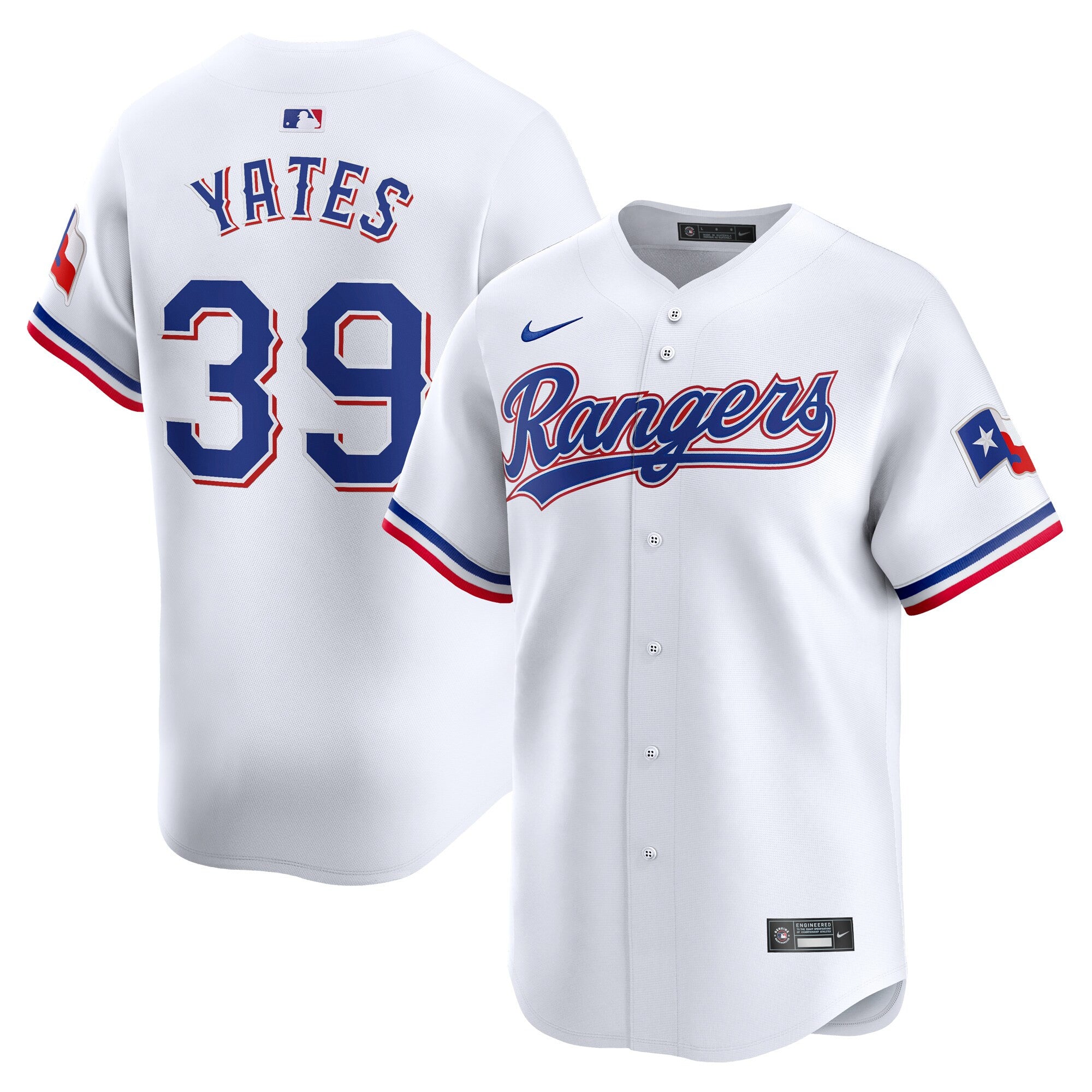 Kirby Yates Texas Rangers white Limited jersey
