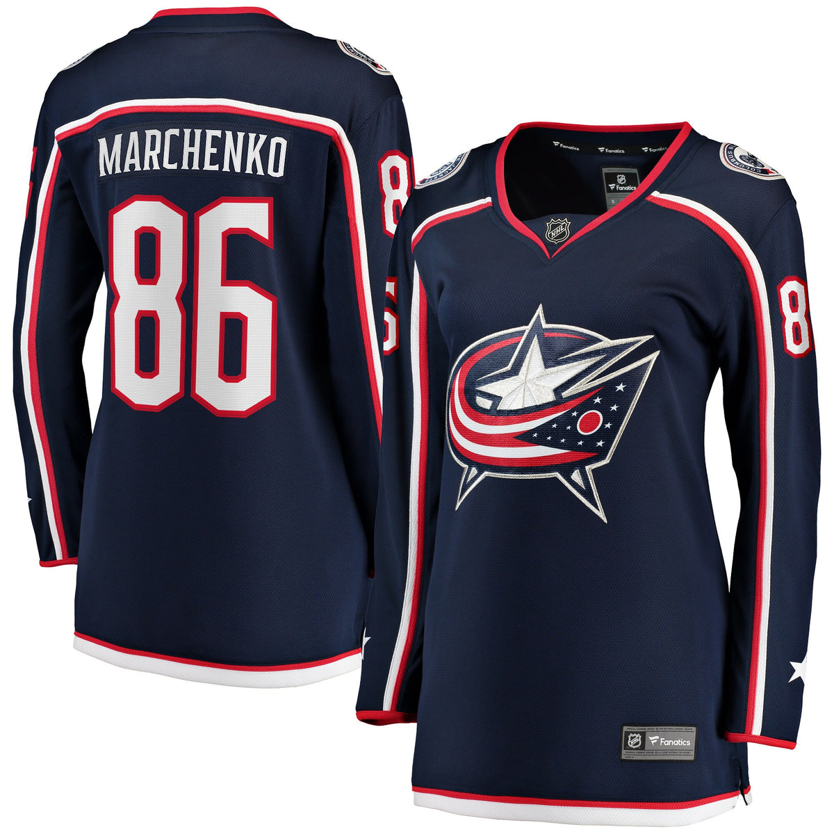 Kirill Marchenko Columbus Blue Jackets navy Home jersey