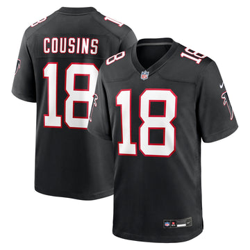 Kirk Cousins Atlanta Falcons black Game jersey