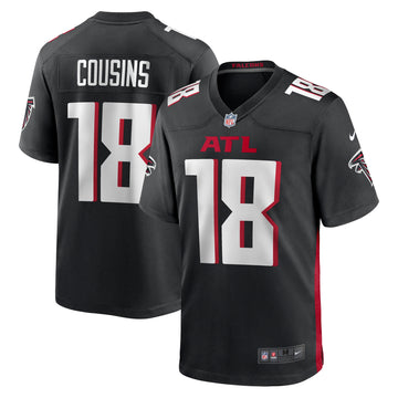 Kirk Cousins Atlanta Falcons black Game jersey