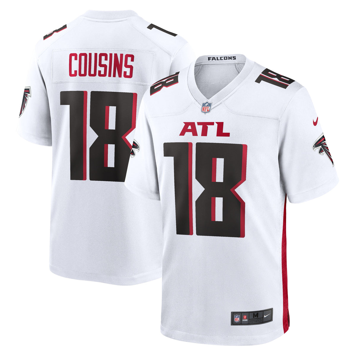 Kirk Cousins Atlanta Falcons white Game jersey