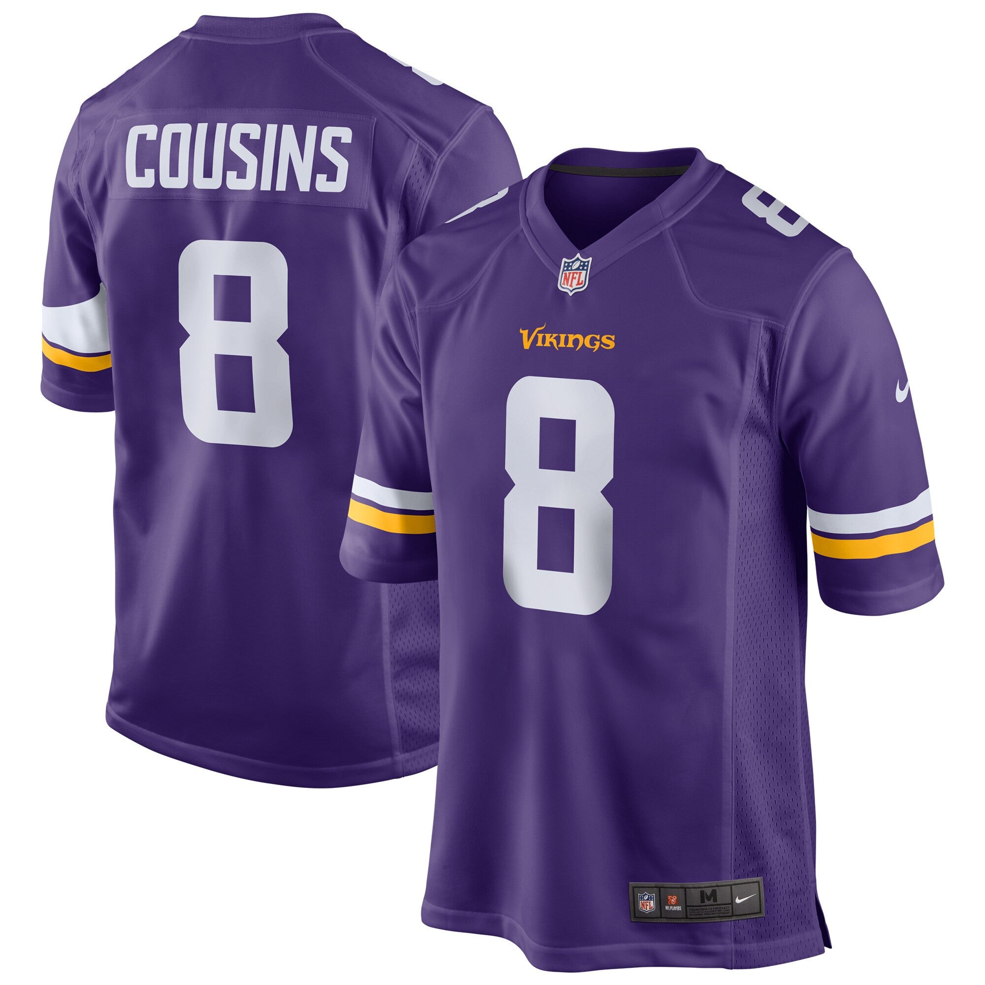 Kirk Cousins Minnesota Vikings purple jersey