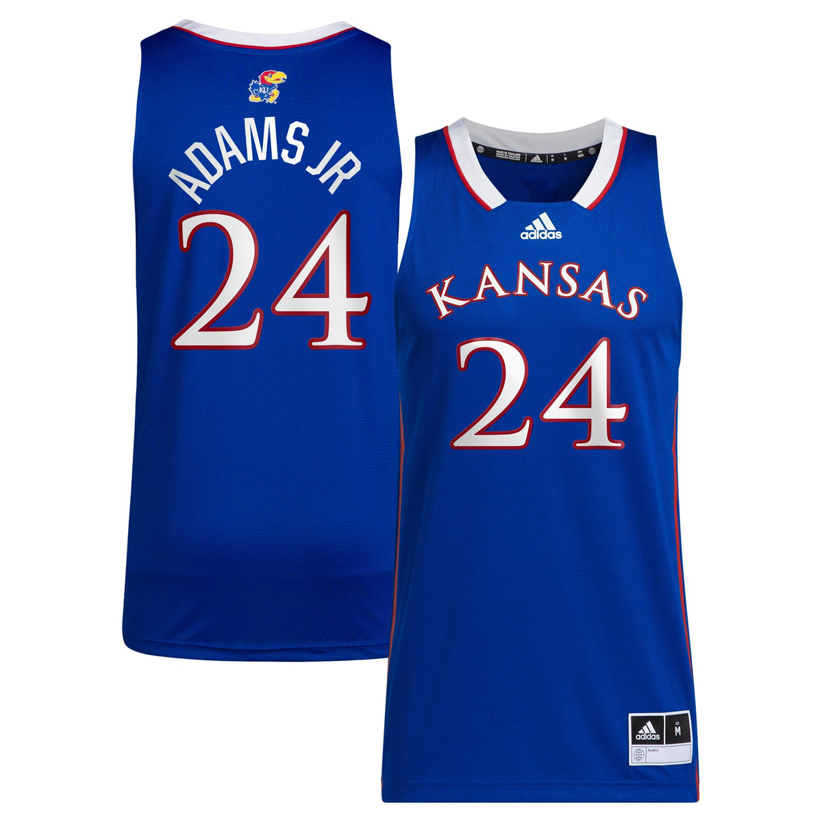Kj Adams Jr Kansas Jayhawks royal jersey