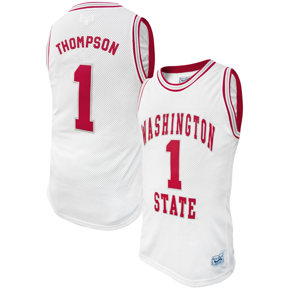 Klay Thompson Original Washington State Cougars white Retro jersey