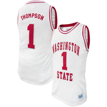 Klay Thompson Original Washington State Cougars white Retro jersey
