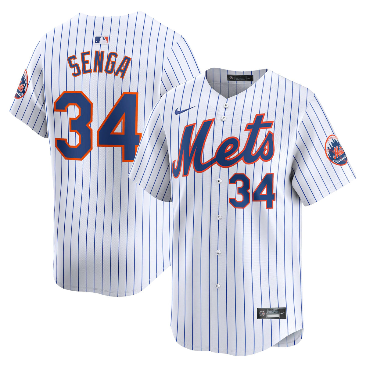 Kodai Senga New York Mets white Limited jersey