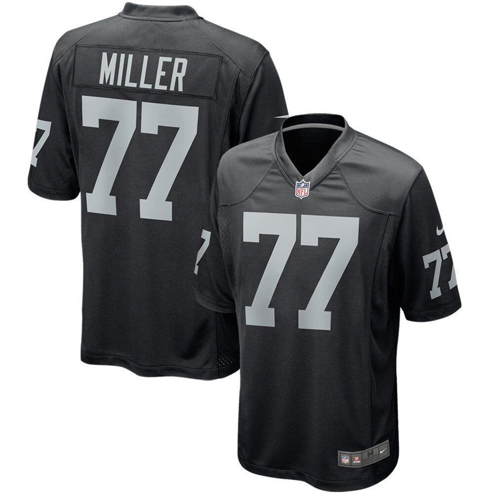 Kolton Miller Las Vegas Raiders black Game jersey