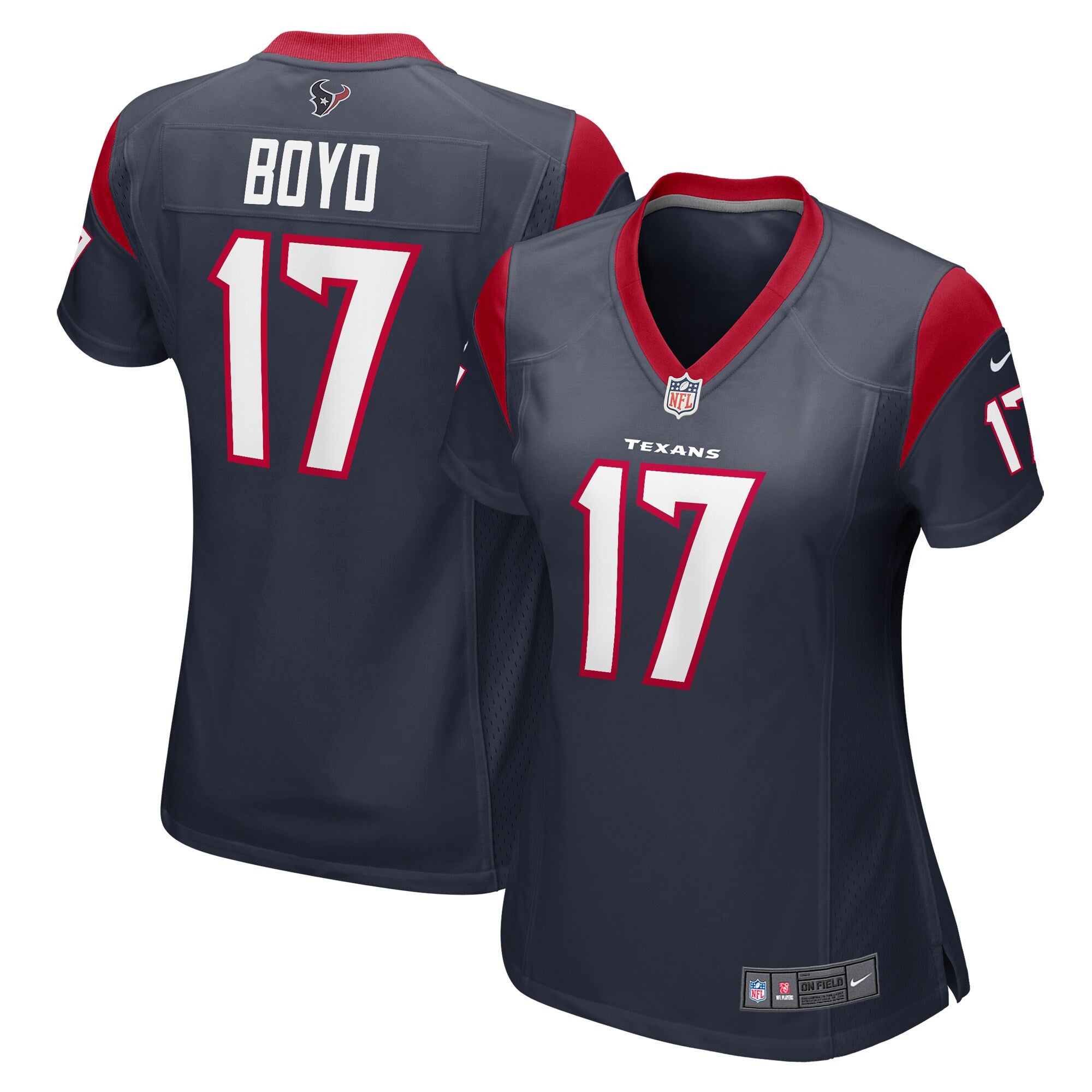 Kris Boyd Houston Texans navy jersey
