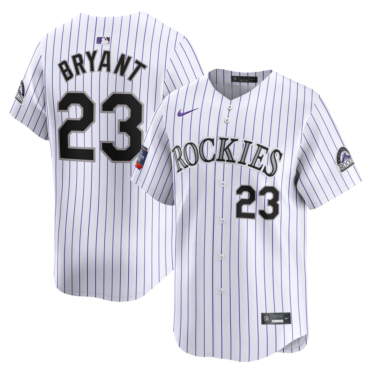 Kris Bryant Colorado Rockies white Limited jersey