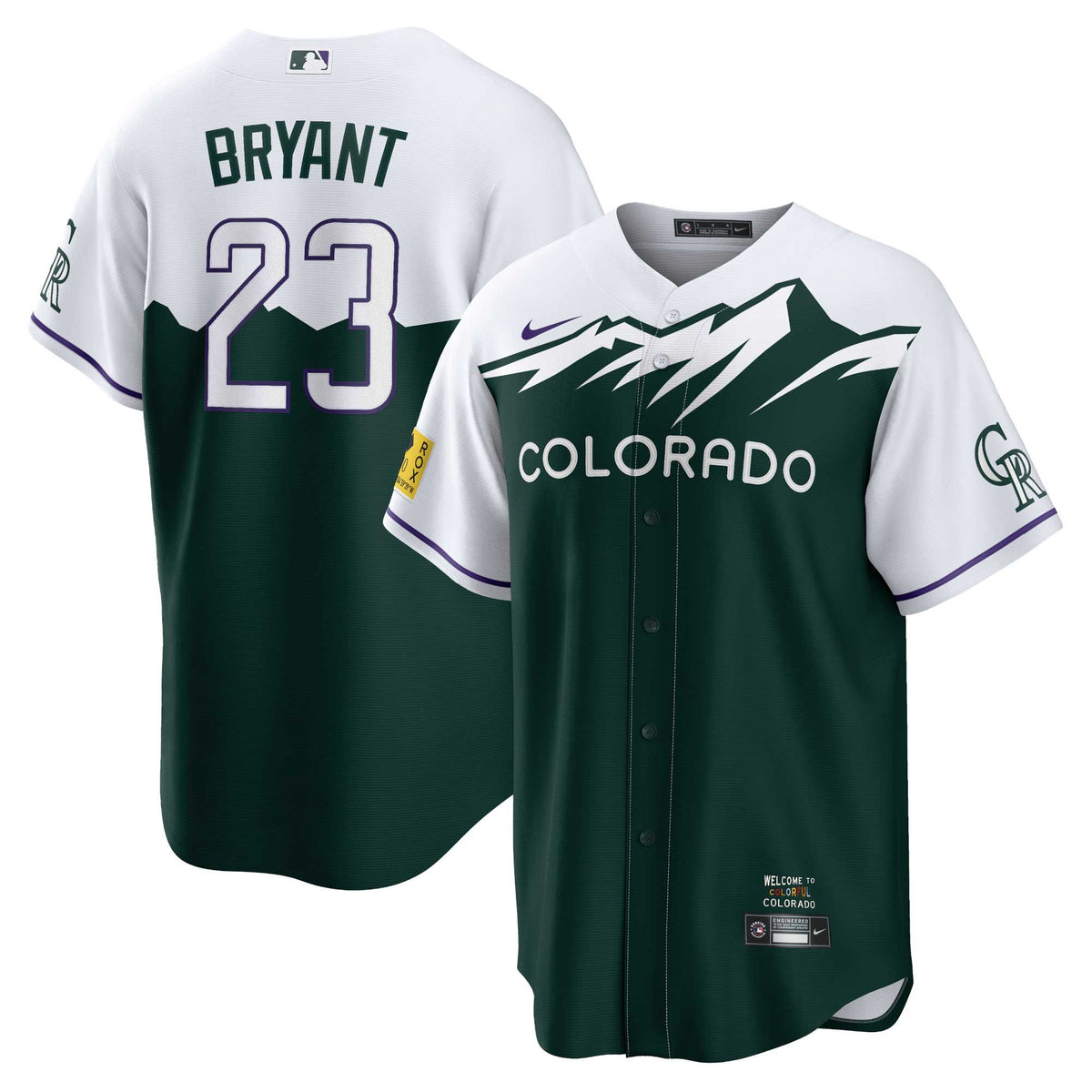 Kris Bryant Colorado Rockies green City Connect jersey