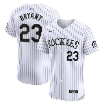 Kris Bryant Colorado Rockies white Elite jersey