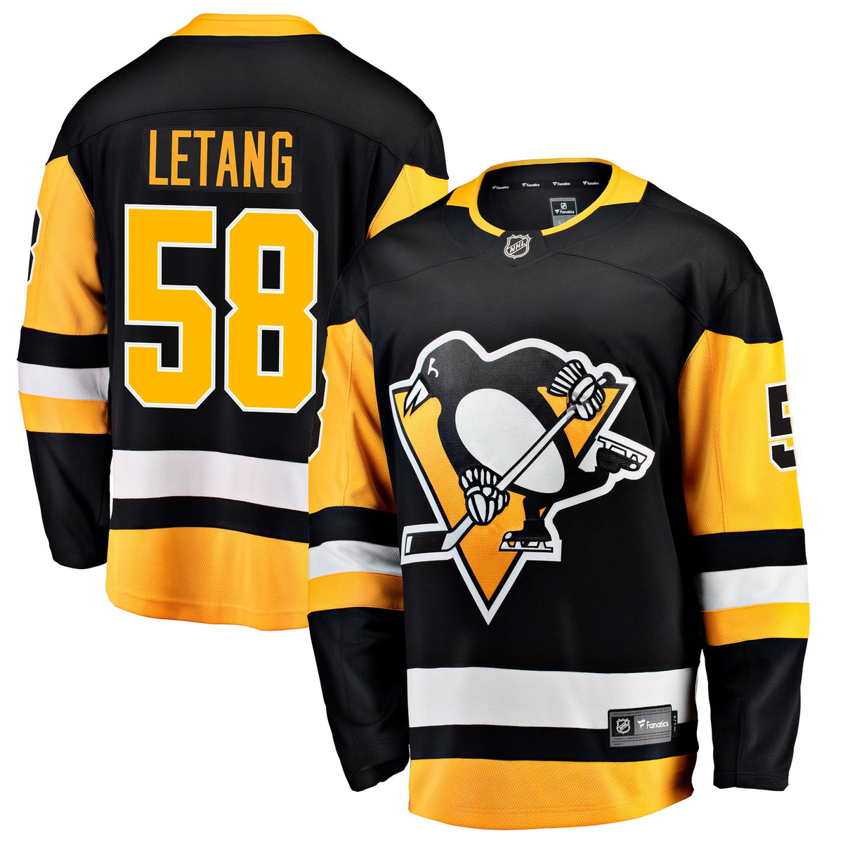 Kris Letang Pittsburgh Penguins black Home jersey