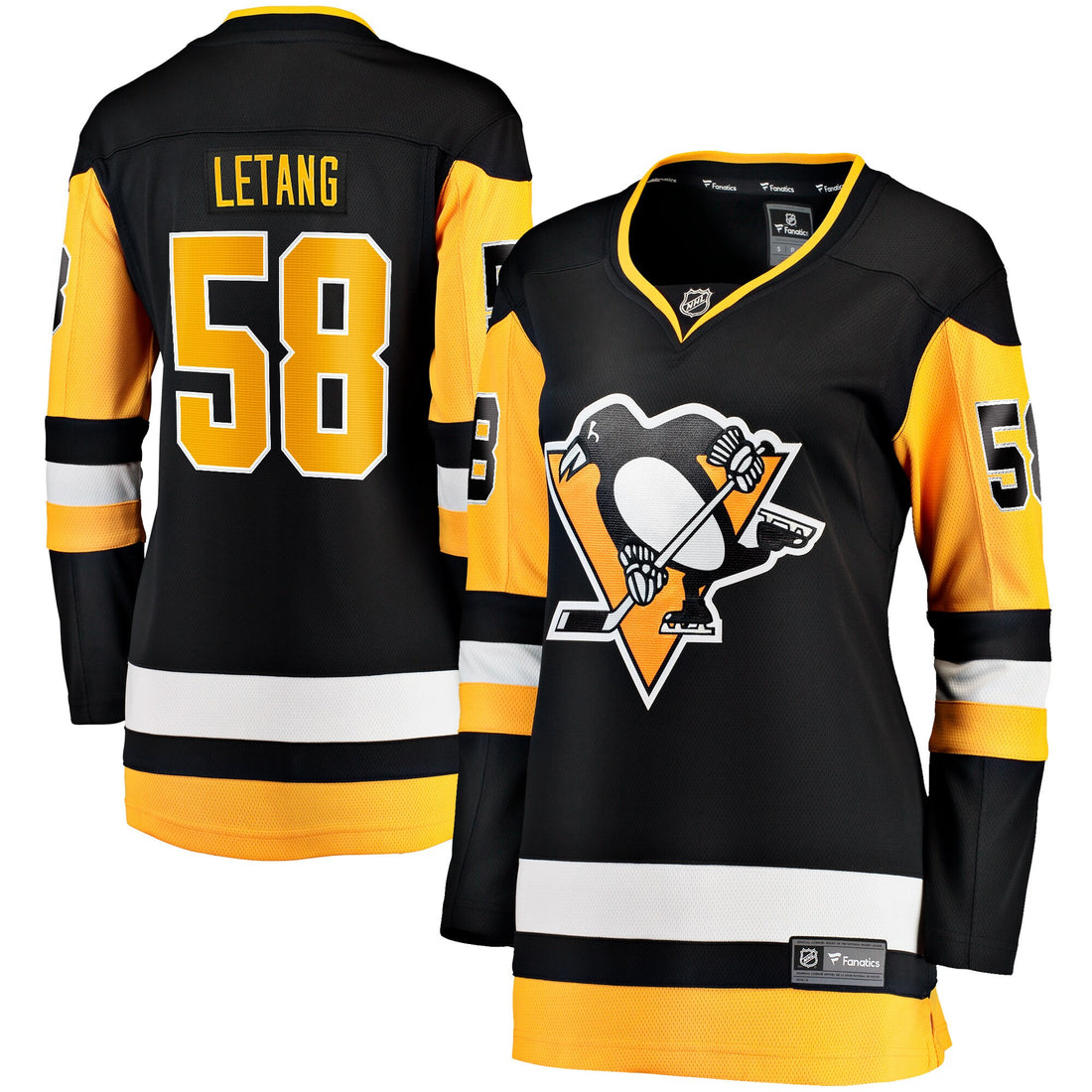 Kris Letang Pittsburgh Penguins black Home jersey
