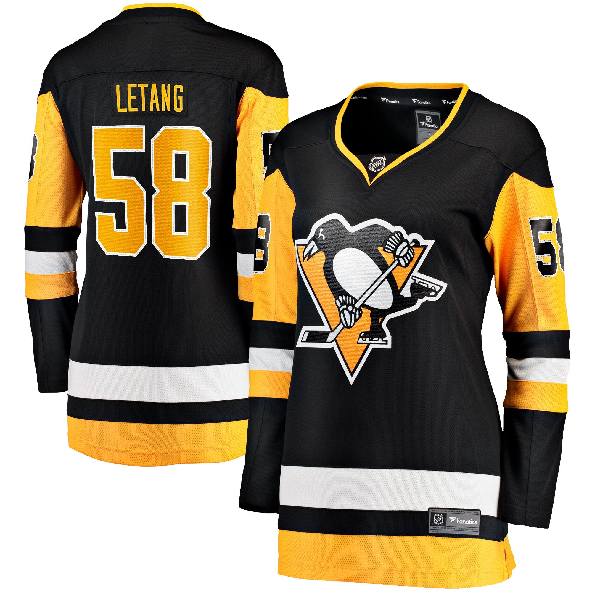 Kris Letang Pittsburgh Penguins black Home jersey