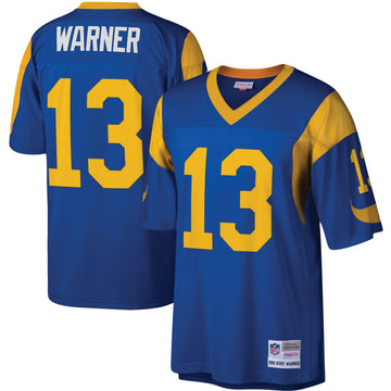Kurt Warner Los Angeles Rams royal jersey