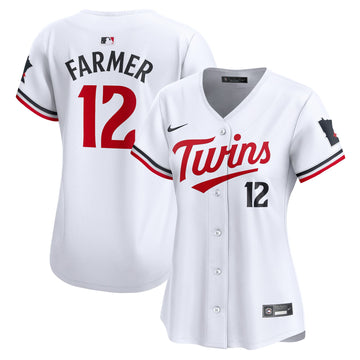 Kyle Farmer Minnesota Twins white Limited jersey