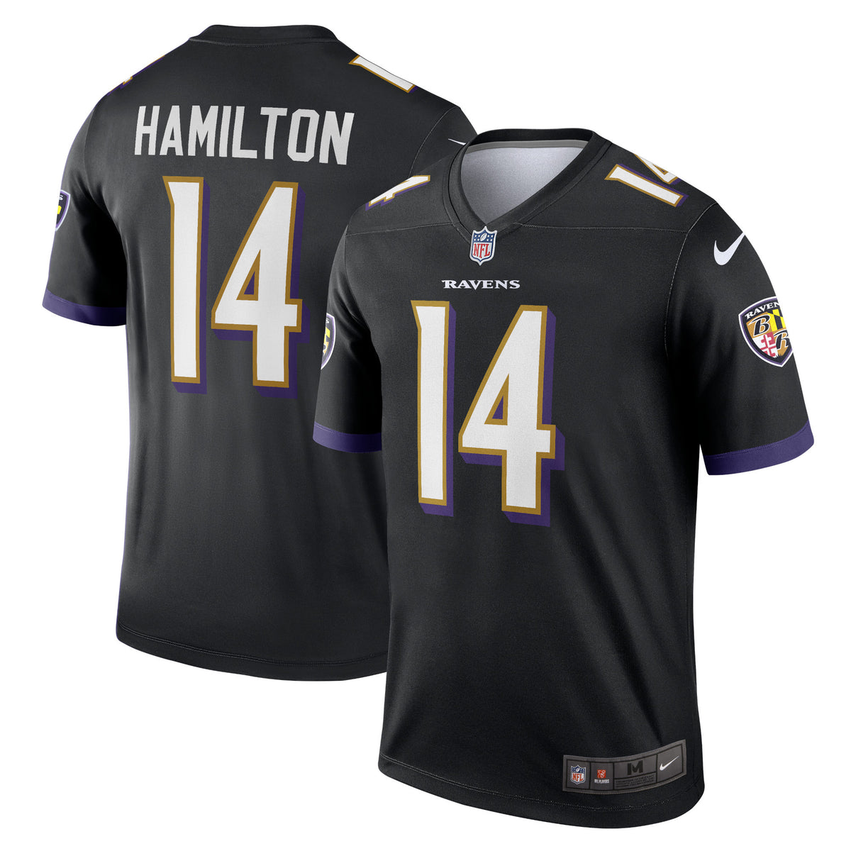 Kyle Hamilton Baltimore Ravens black Legend jersey