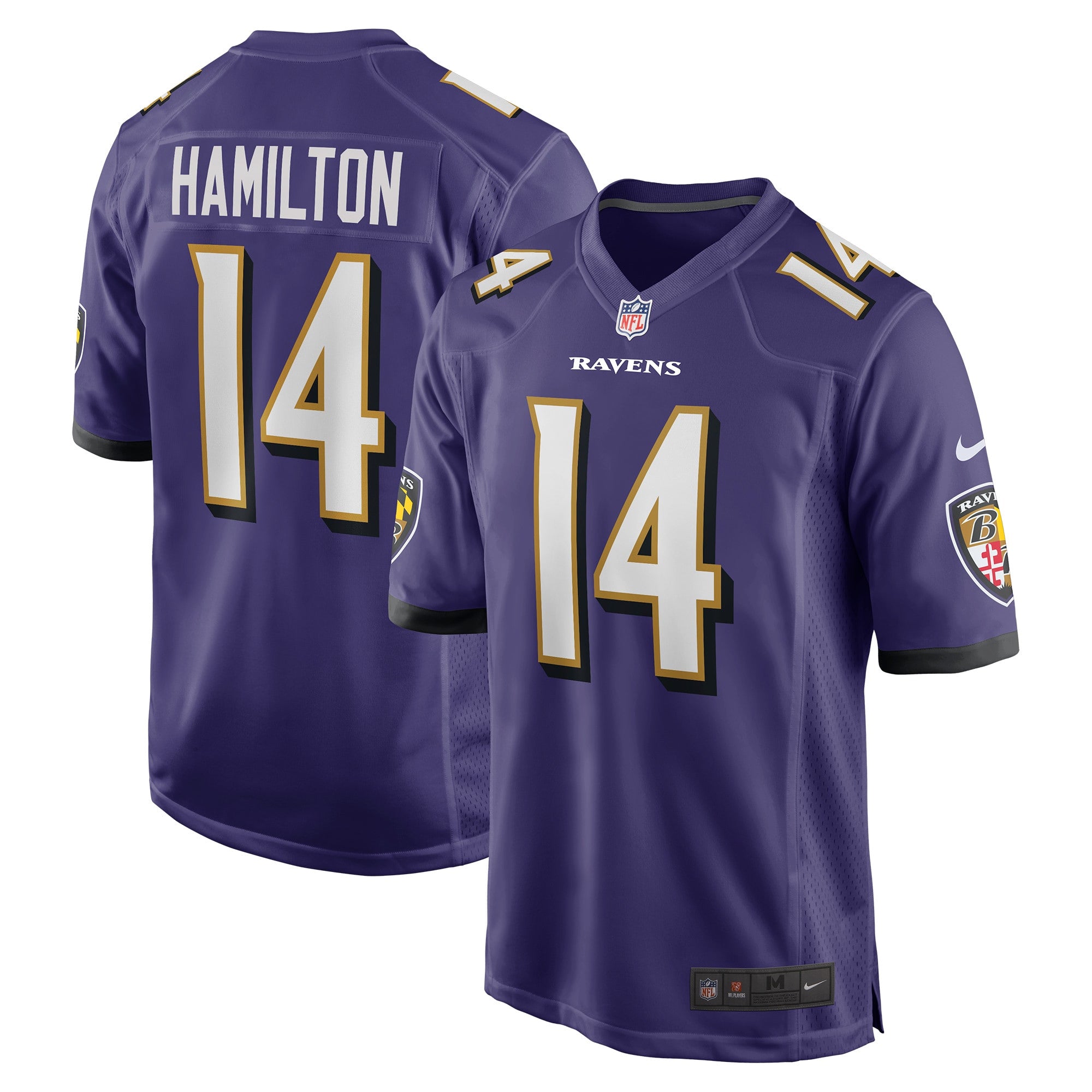 Kyle Hamilton Baltimore Ravens purple jersey